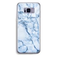 Blauw marmer: Samsung Galaxy S8 Plus Transparant Hoesje