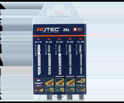 Rotec Decoupeerzaagbladen-set type &apos;520&apos; | 25-delig | 5x5 - 520.9000
