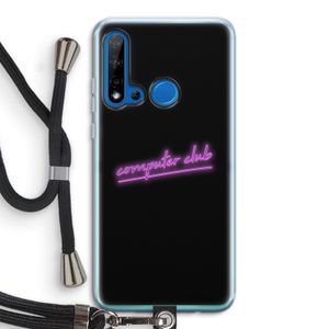 Vice Black: Huawei P20 Lite (2019) Transparant Hoesje met koord