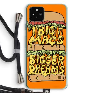 Big Macs Bigger Dreams: Pixel 5a 5G Transparant Hoesje met koord