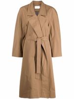 Low Classic manteau ceinturé à simple boutonnage - Marron