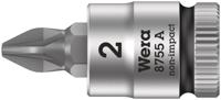 Wera 8755 A Zyklop Bit/dop-combinatie met 1/4" Aandrijving , PZ 2 x 28 mm - 1 stuk(s) - 05003354001