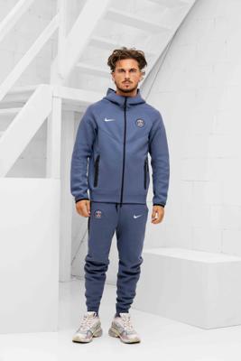 Paris Saint-Germain Tech Fleece Trainingspak Senior 2025/2026 - Maat L - Kleur: Donkerblauw | Soccerfanshop
