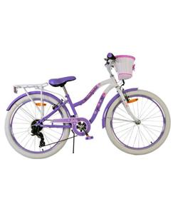 Volare lovely kinderfiets - meisjes - 24 inch - paars - 7 versnellingen