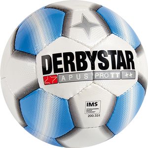 Derbystar Voetbal Apus Pro TT wit/blauw