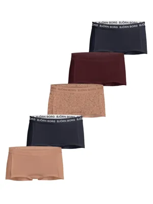 5-Pack meisjes boxershorts - Core Minishorts - 152 - Oranje - Onderbroek - Ondergoed - 152 - Onderbroek - Ondergoed - 152 - Onderbroek - Ondergoed