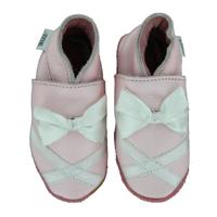 Oxxy babyslofjes roze grote strik-19