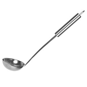 Soep/saus opscheplepel - zilver - RVS - 32 cm - Keukengerei - soeplepel