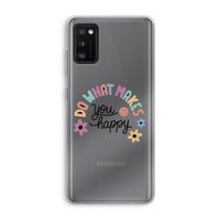 Happy days: Samsung Galaxy A41 Transparant Hoesje