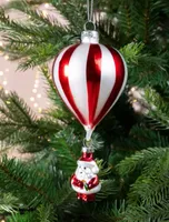 GLAZEN KERSTMAN LUCHTBALLON - thumbnail