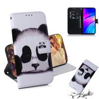 Panda patroon gekleurde tekening horizontale Flip lederen case voor Xiaomi Redmi 7 met houder & card slots & portemonnee