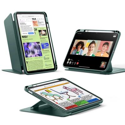 iPad 10th Generation Flip Magnetic Case with Pencil Holder - Green