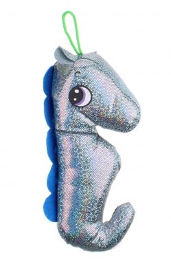 LG-Imports knuffel zeepaard glitter 21 cm blauw LG-Imports knuffel zeepaard glitter 21 cm blauw