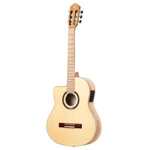 Ortega TZSM-3-L Signature Series Natural linkshandige E/A klassieke gitaar met gigbag