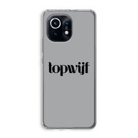 Topwijf Grijs Zwart: Xiaomi Mi 11 Transparant Hoesje Topwijf Grijs Zwart: Xiaomi Mi 11 Transparant Hoesje