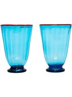 La DoubleJ lot de 2 verres Rainbow - Bleu