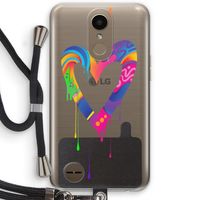 Melts My Heart: LG K10 (2017) Transparant Hoesje met koord