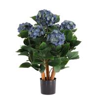 Hortensia UV Kunstplant Deluxe 65cm Blauw