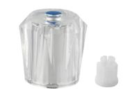 Kirchhoff Acryl handgreep helder, 3/8", met bovenste deel, markering blauw - 986143848