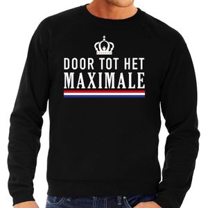 Door tot het Maximale sweater zwart heren 2XL  -