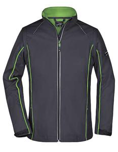 James & Nicholson JN1121 Ladies´ Zip-Off Softshell Jacket - /Iron-Grey/Green - S