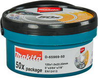 Makita Accessoires Makita doorslijpschijf 125x1,0mm rvs - d-65969-50