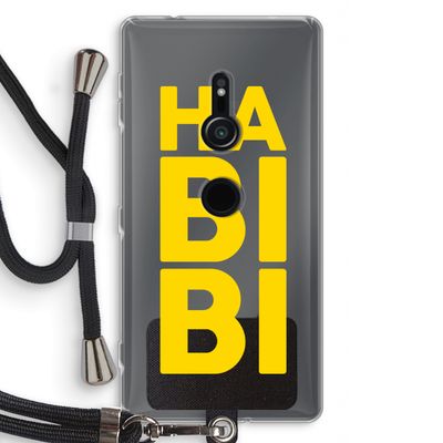 Habibi Majorelle : Sony Xperia XZ2 Transparant Hoesje met koord