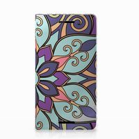 Nokia 2.1 2018 Smart Cover Purple Flower - thumbnail