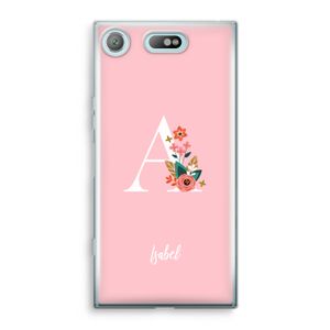 Pink Bouquet: Sony Xperia XZ1 Compact Transparant Hoesje