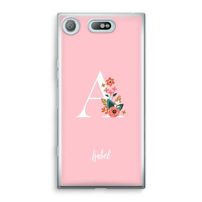 Pink Bouquet: Sony Xperia XZ1 Compact Transparant Hoesje