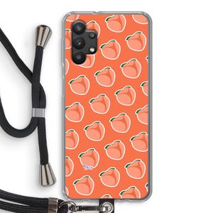 Just peachy: Samsung Galaxy A32 5G Transparant Hoesje met koord