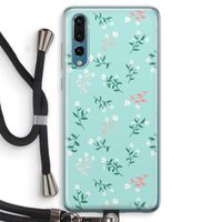 Small white flowers: Huawei P20 Pro Transparant Hoesje met koord