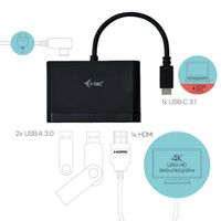 i-tec USB-C > HDMI PD/Data Travel usb-hub 0,13 meter - thumbnail