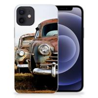 iPhone 12 | 12 Pro (6.1") | Siliconen hoesje | met foto Vintage Auto