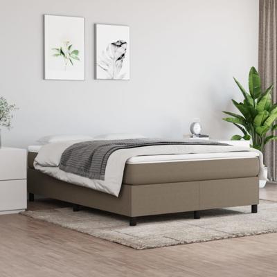 Bedframe zonder matras stof taupe 140x200 cm