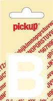 Plakletter Helvetica 40 mm Sticker witte letter B Pickup - Pickup