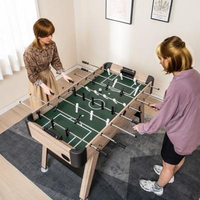 138 cm Tafelvoetbaltafel Arcade Voetbaltafel 2 Ballen 26 Spelers 2 Score Markers Verstelbare Poten voor Kinderen en Volwassenen