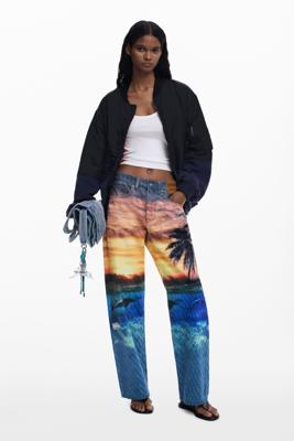 Zonsondergang jeans - BLUE - L