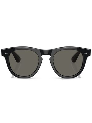 Oliver Peoples lunettes de soleil Rorke à monture carrée - Noir