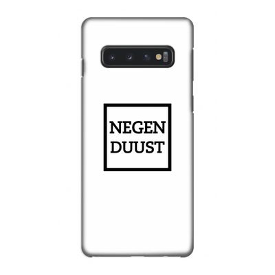 Negenduust vierkant: Samsung Galaxy S10 4G Volledig Geprint Hoesje