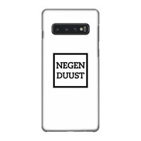 Negenduust vierkant: Samsung Galaxy S10 4G Volledig Geprint Hoesje