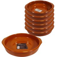 Set van 7x stuks tapas borden/ovenschalen Alicante met handvatten 26 en 16 cm - Snack en tapasschalen - thumbnail