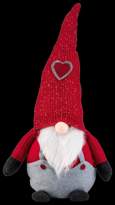 LIVARNO home Kerstdecoratie kabouter XXL (rode puntmuts)