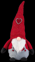 LIVARNO home Kerstdecoratie kabouter XXL (rode puntmuts)
