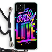 Only Love: Pixel 5a 5G Transparant Hoesje met koord