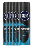Nivea Men Deep Black Carbon Beat Anti-Transpirant Spray Voordeel - thumbnail