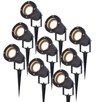 Set van 9 Sydney LED prikspots - Dimbaar - Kantelbaar - GU10 4 Watt 345 lumen - 2700K warm wit - IP65 Waterdicht - Zwart