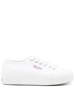 Superga baskets en toile à étiquette logo - Blanc