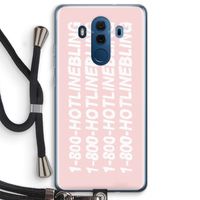 Hotline bling pink: Huawei Mate 10 Pro Transparant Hoesje met koord