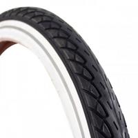 Deli tire buitenband 28x1.75 47-622 zwart/wit breaker reflectie